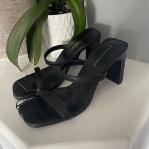 Strappy Black Heels